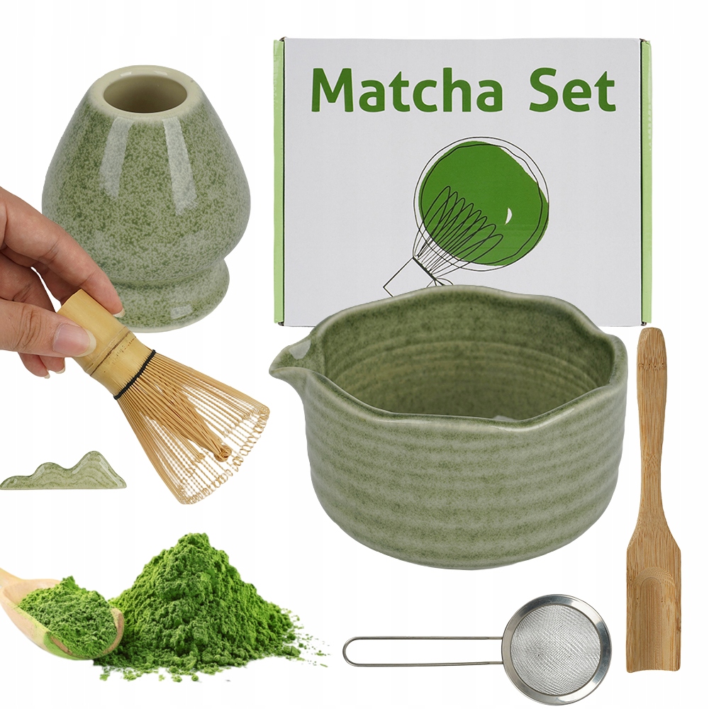Levně Dárková Sada Na Čaj Matcha 7 Kusů Tradiční Příprava Šálek