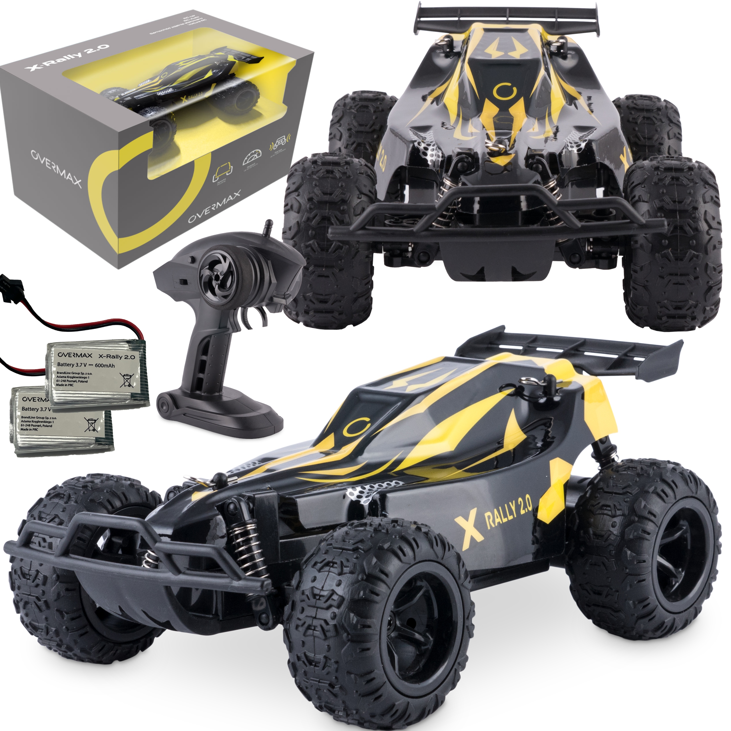 Automobilio nuotolinio valdymo pultas su nuotolinio valdymo pulteliu 30 min. 100 m. Galinis variklis vaikams nuo 8 metų