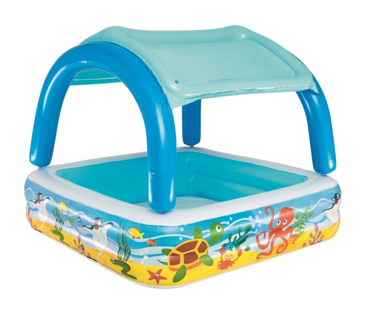 Basenik dla dzieci z daszkiem BASEN DMUCHANY 147 x 147 cm Bestway Szerokość produktu 147 cm