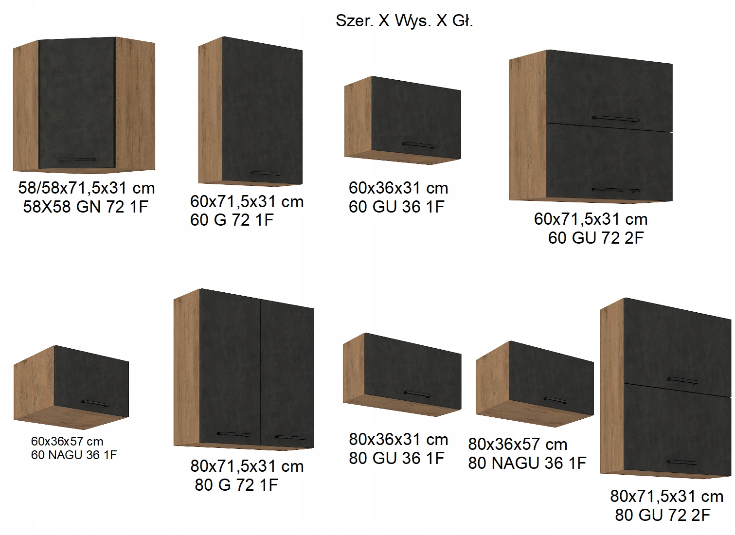 Szafka ALGA 30 cm REGAŁ KUCHENNY HIT! Marka BroMARKT