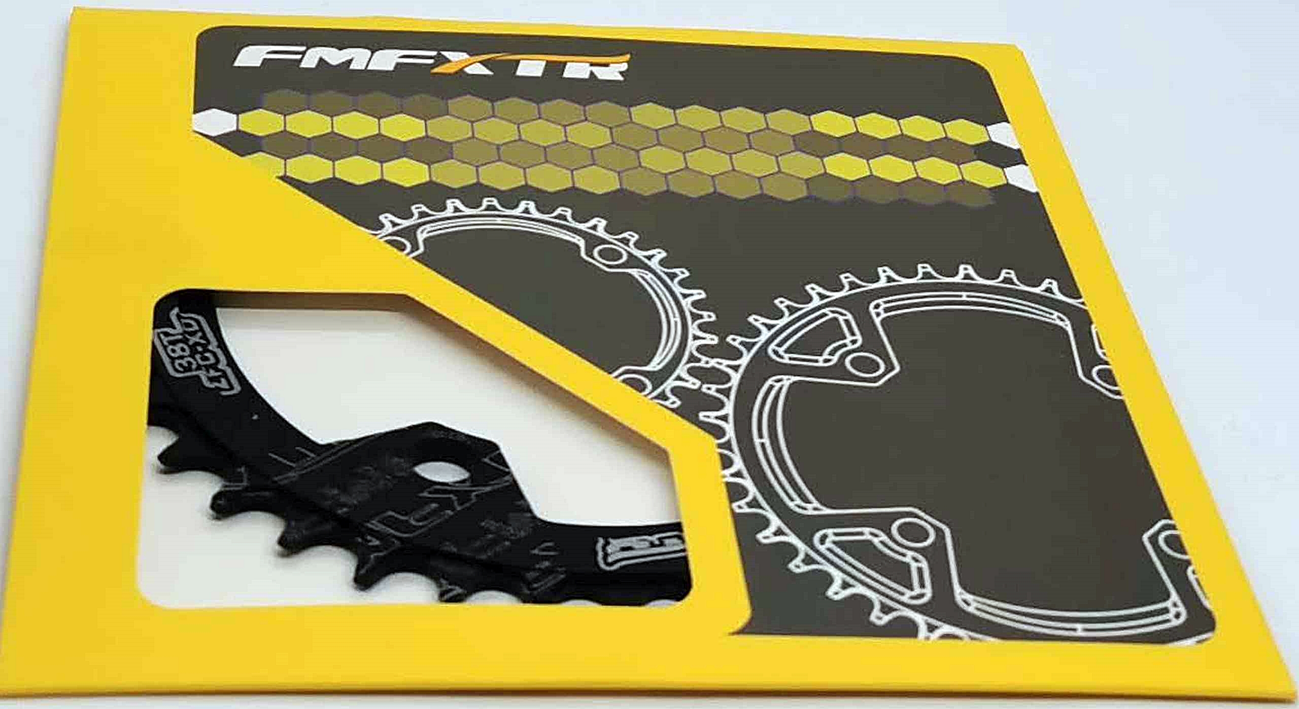 Fmxtr Aluminiowa Tarcza Zębatka do Korby 38 Zębów Bcd 104mm Black 76g