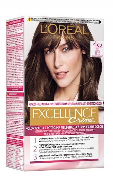 

Loreal Krem Koloryzujący Farba do Włosów 400 Brąz