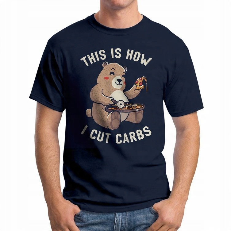 

Koszulka T-Shirt Cutting Carbs Bear 2XL