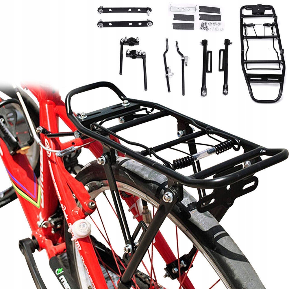 BAGAŻNIK ROWEROWY TOURING PASUJE DO ROWERÓW 24-29", Z BOCZNE RAMY OCHRONNE Rodzaj tylny