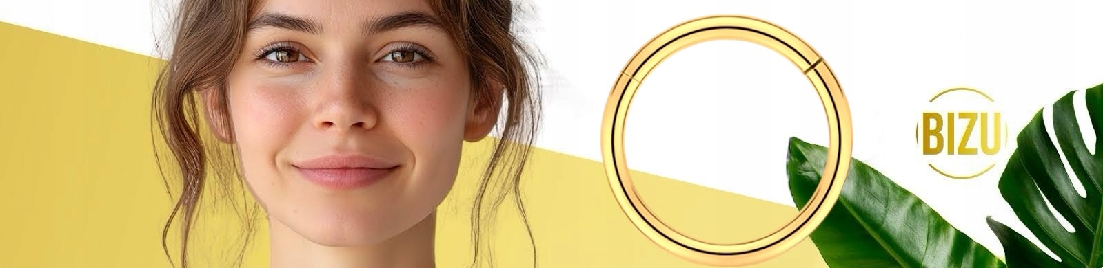 Kolczyk PIERCING Clicker złoty KÓŁKO Kółeczko Helix NOSTRIL Tytan 1,0/10 Cechy brak