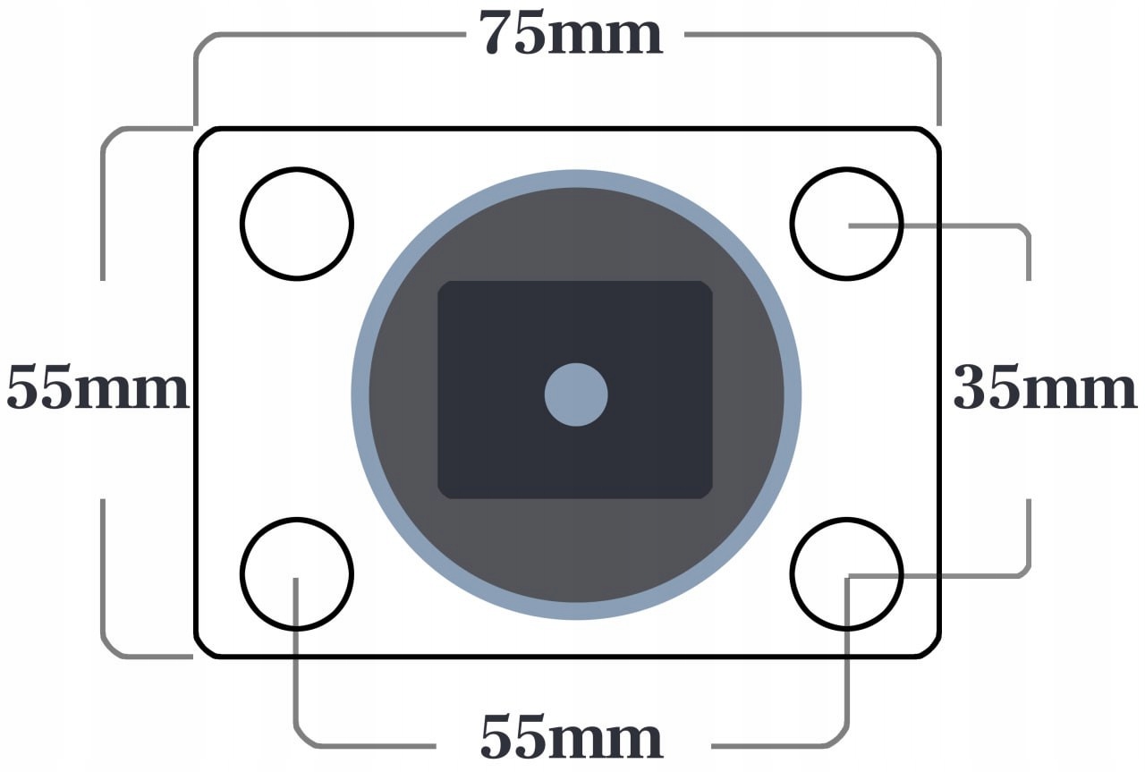 ZAWIAS DO FURTKI BRAMKI REGULOWANY Z PODSTAWĄ DO PRZYKRĘCENIA 75x55mm M12 Marka Steelfence