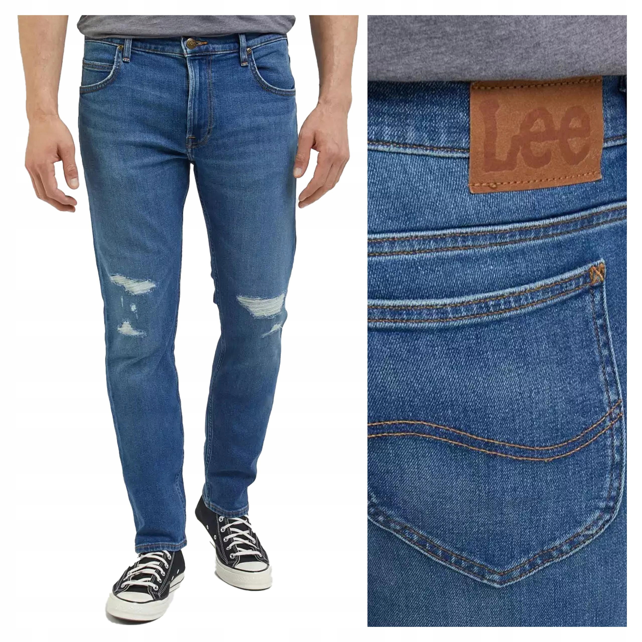 Pánské přiléhavé džínové kalhoty Lee Rider 33/34