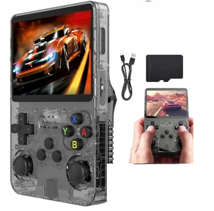 Přenosná herní konzole Retro R36S 64GB Černá 20000