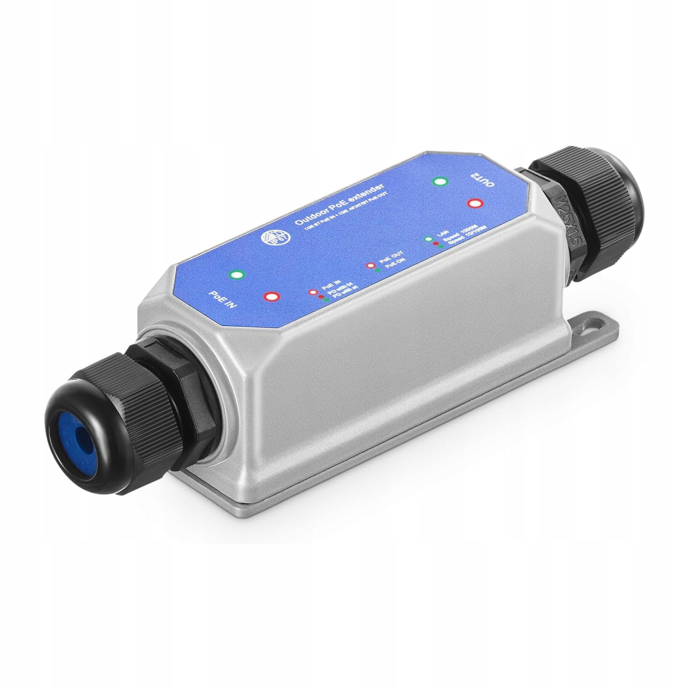Przedłużenie PoE Extender RJ45 802.3af/at/bt