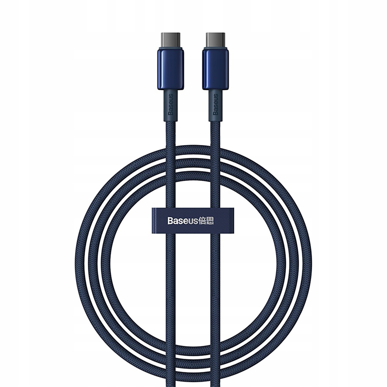Baseus USB-C do USB-C Tungsten Gold 100W 1m Niebieski