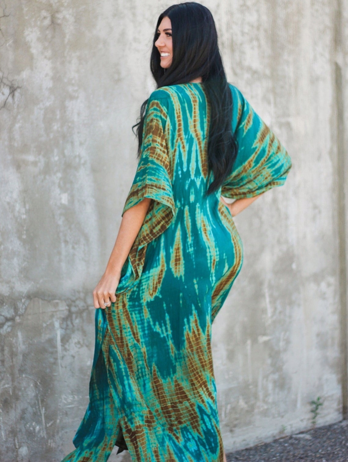 PAREO TUNIKA BOHO LETNIA SUKIENKA DŁUGA NARZUTKA Materiał dominujący poliester