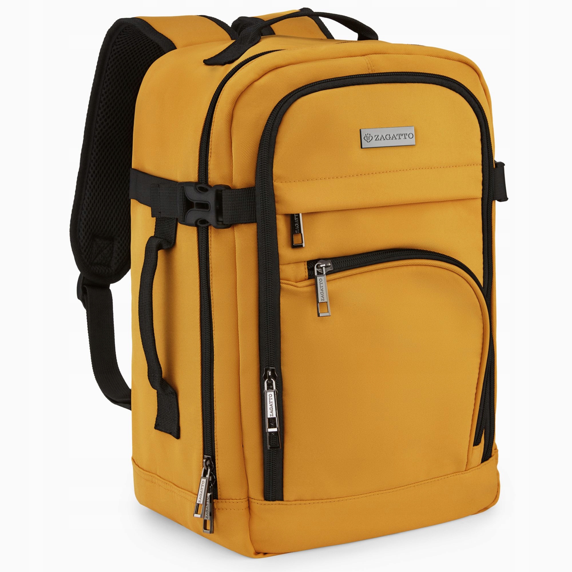 Cestovní Batoh 40x20x25 do letadla lehké příruční zavazadlo, žlutý Zagatto