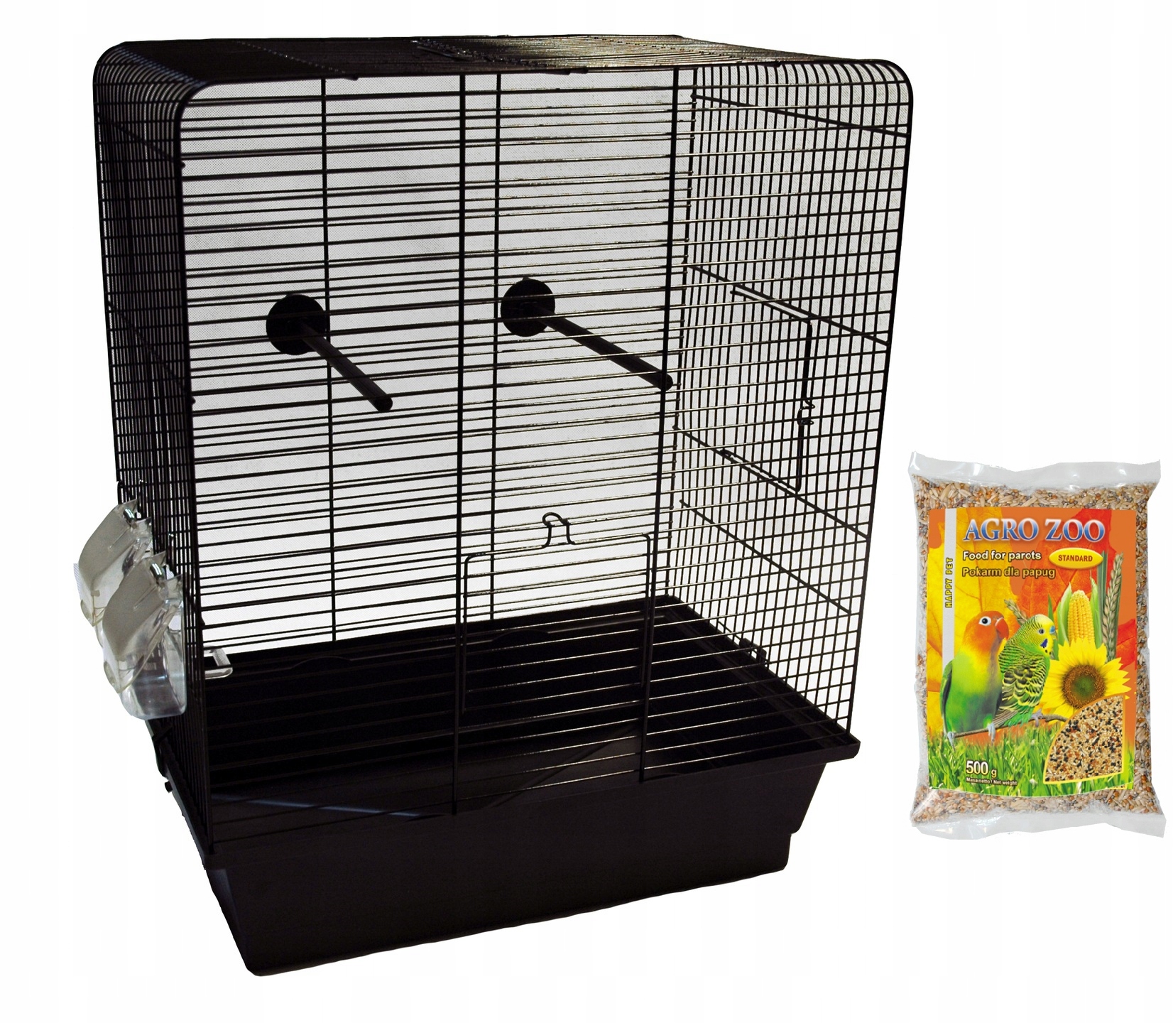 Levně Klec Pro Kanárka Papouška Zeberky Dario 2+ Krmivo