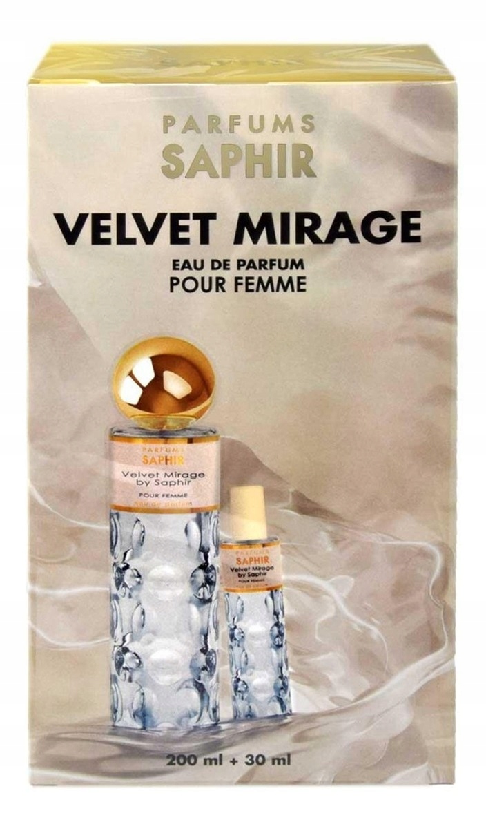 Saphir Velvet Mirage Pour Femme sada parfémovaná voda 200 Ml voda 30 ml