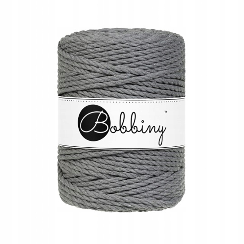 Šňůrka kroucená 3-žilová bavlněná Bobbiny 3ply Macrame Rope