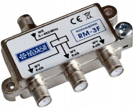 Пассивный антенный сплиттер Telkom-Telmor RM-3F 3