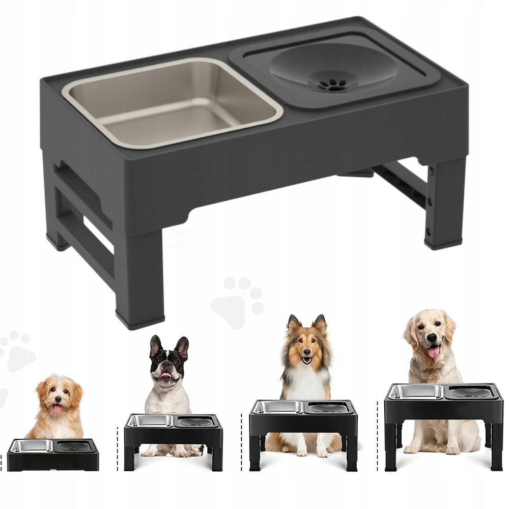 Levně Obsahuje misku na krmivo a misku na vodu chráněnou před rozlitím