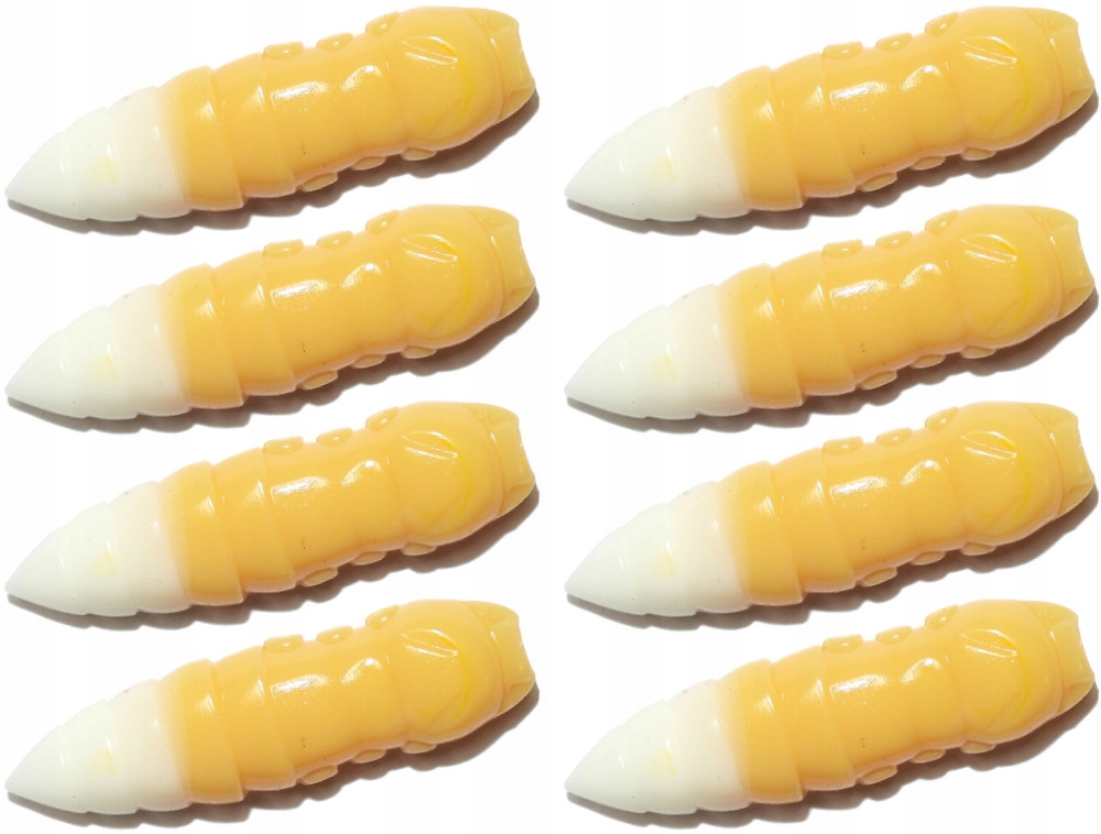 FishUp Pupa 1,5' 38mm Ser Cheese White #134 8szt