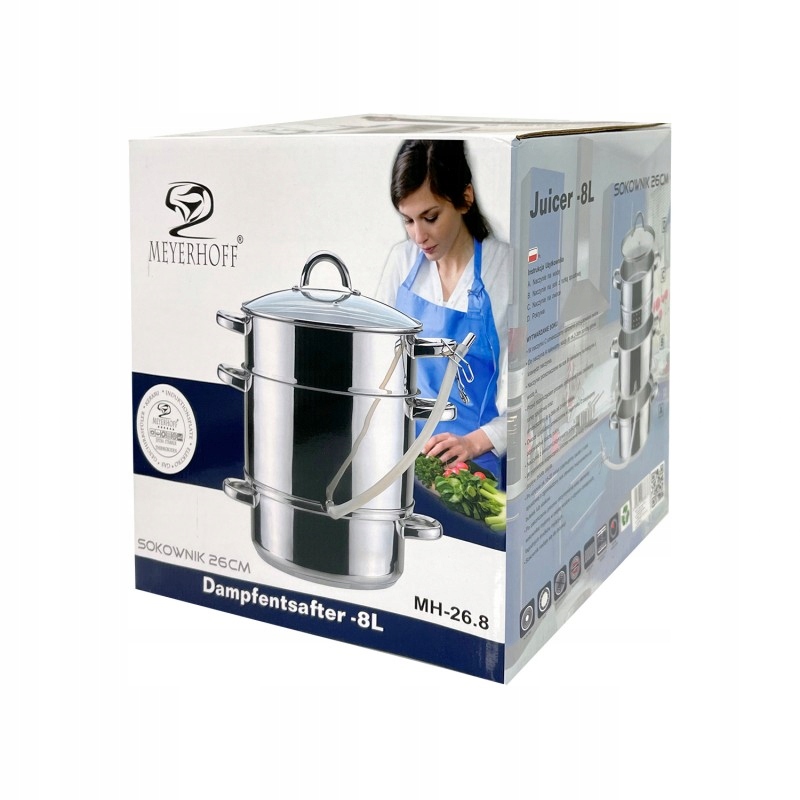 SOKOWNIK GARNEK DO SOKU PAROWAR 2w1 STAL 8l Kolor inny kolor