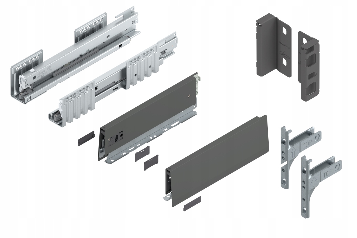 Blum Šuplík 270 Nízká zásuvka M Blm Antr 40kg