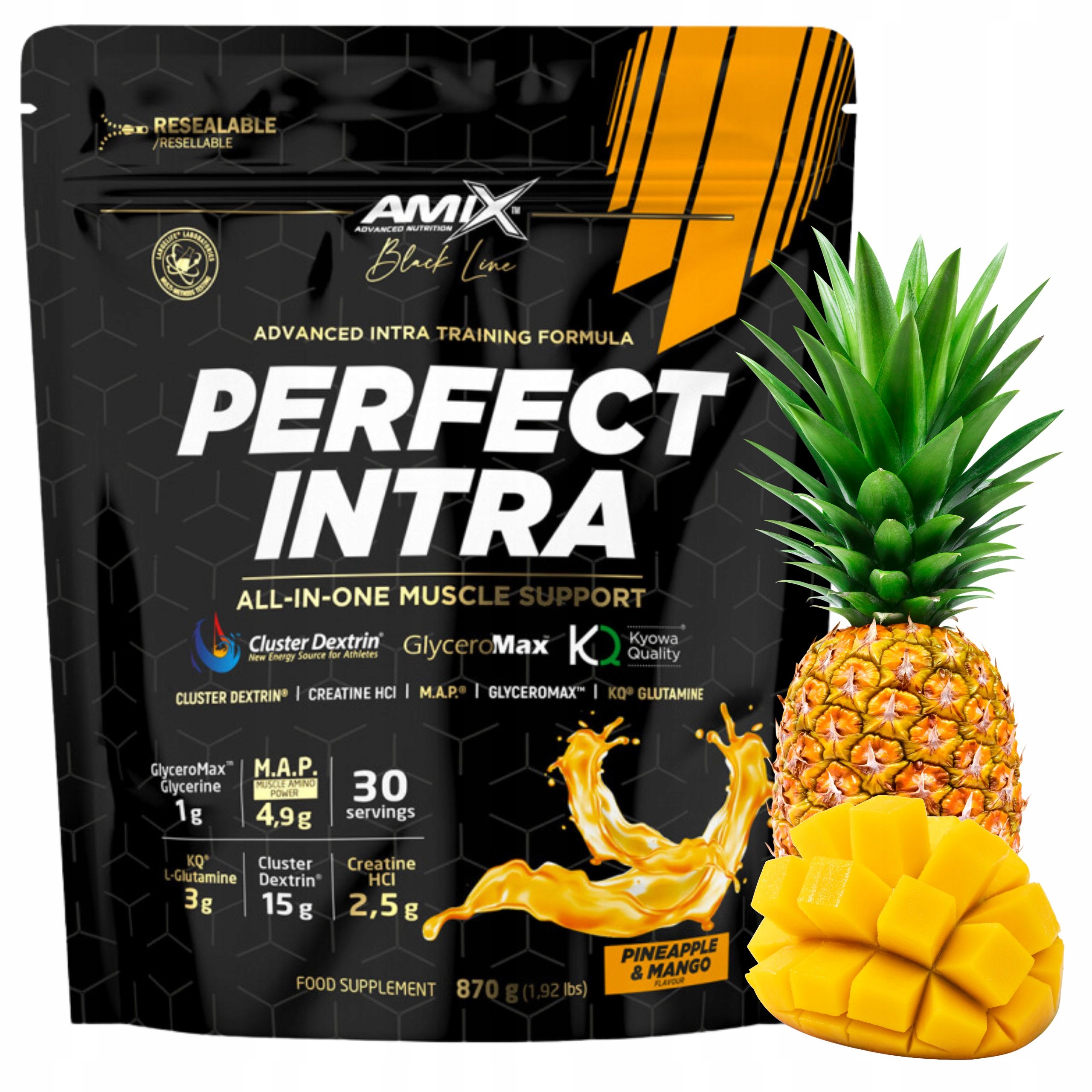 Perfect Intra Workout Kreatin svalová pumpa Hcl Komplexní sacharidy 870 g