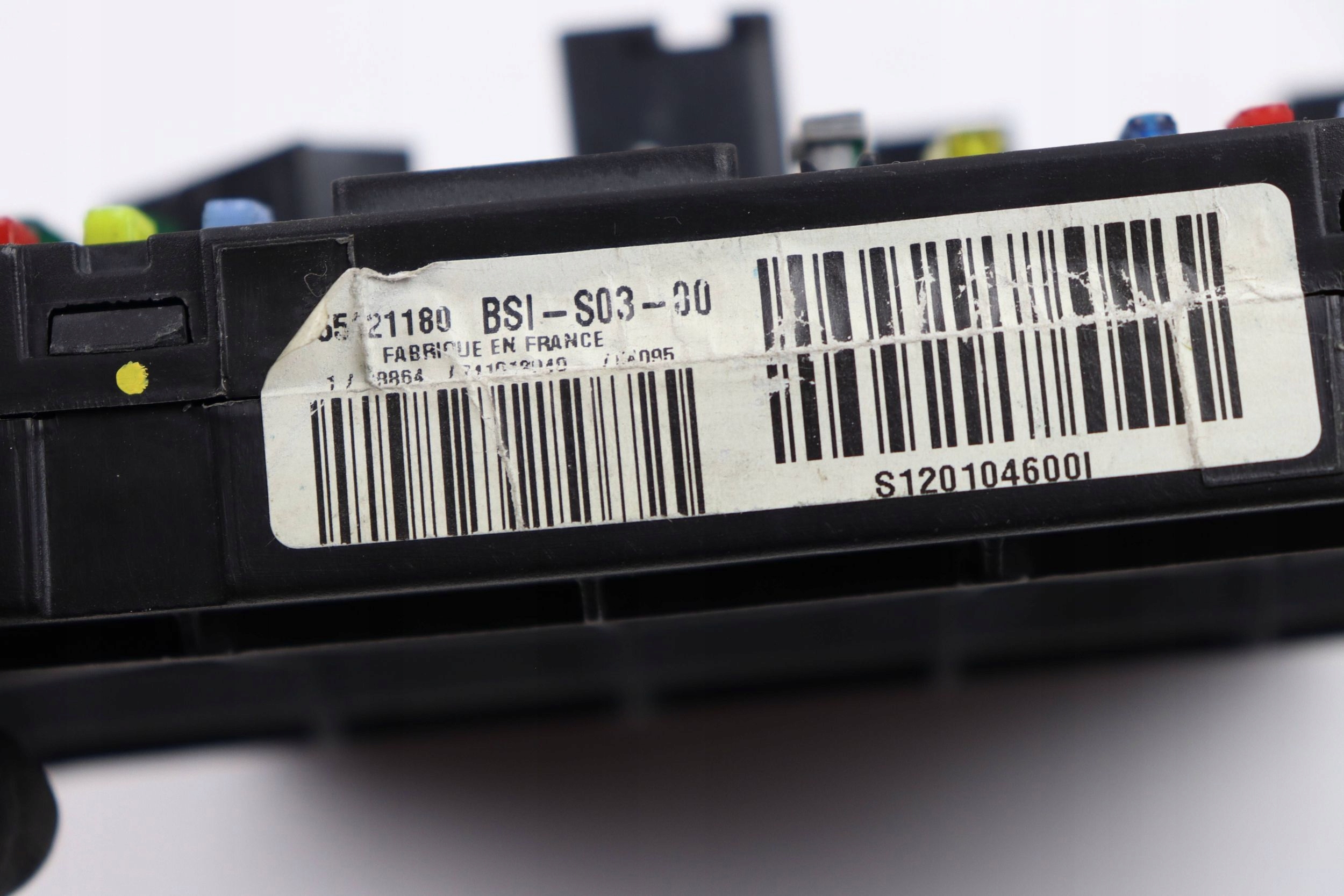 CITROEN PEUGEOT module control unit compartment BSI 9655221180 S120104600I