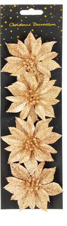 VIRÁG A KLIPSZEN 4DB-OS CSILLÁMOS SZETT