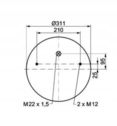 MIECH BPW 942MB BEZ PODSTAWY ! Numer katalogowy części 687412