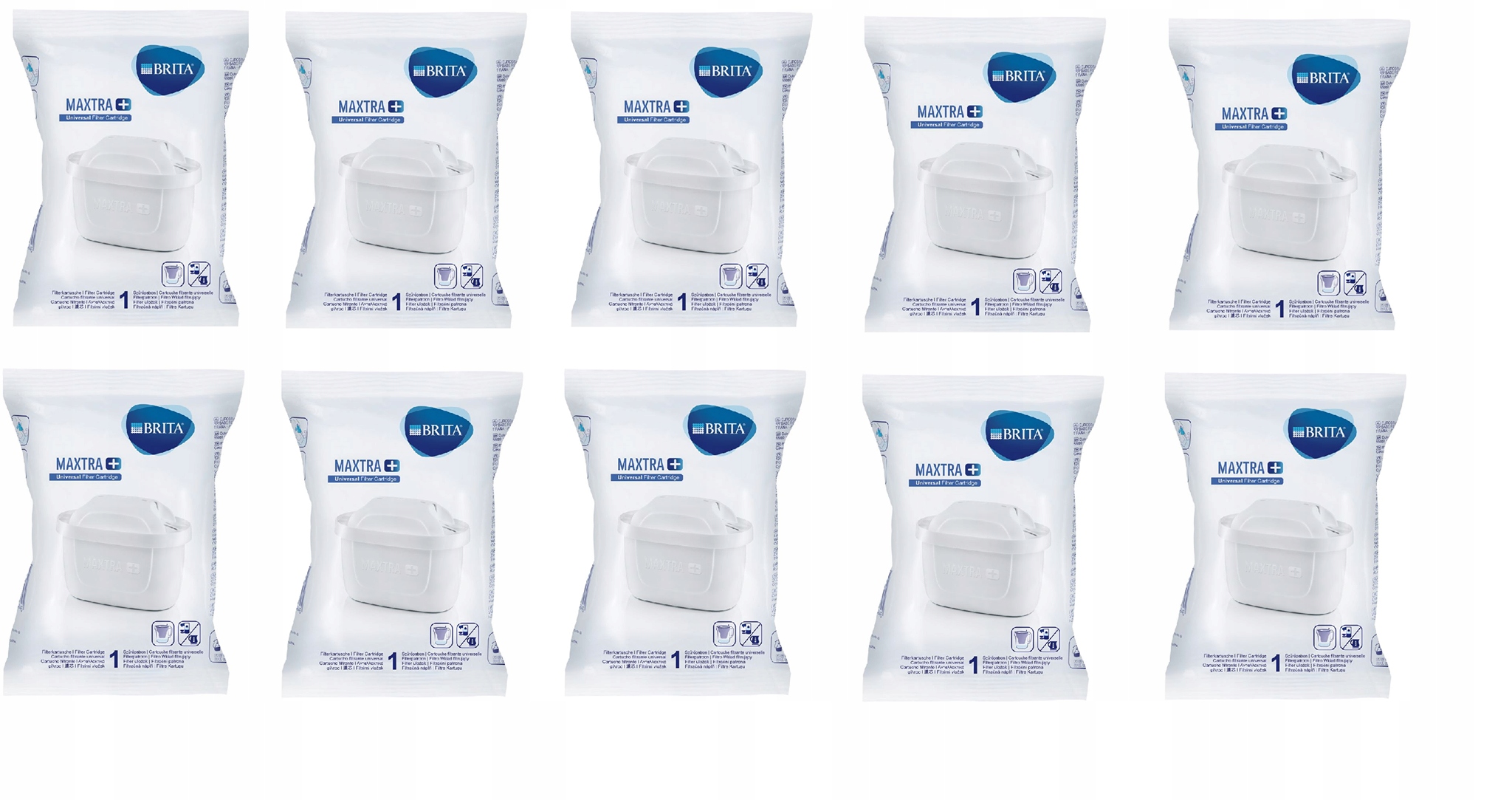 

10 Szt Wkład Filtr Do Wody Brita Maxtra Plus New