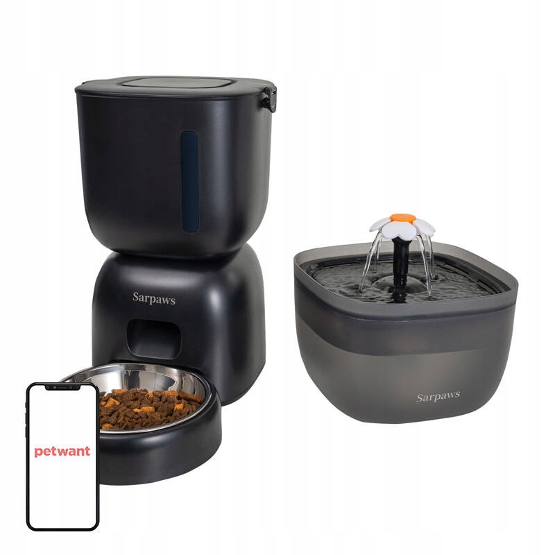 3L automatické krmítko pro domácí mazlíčky 2L vodní fontána Petwant FW1-L(BAS)
