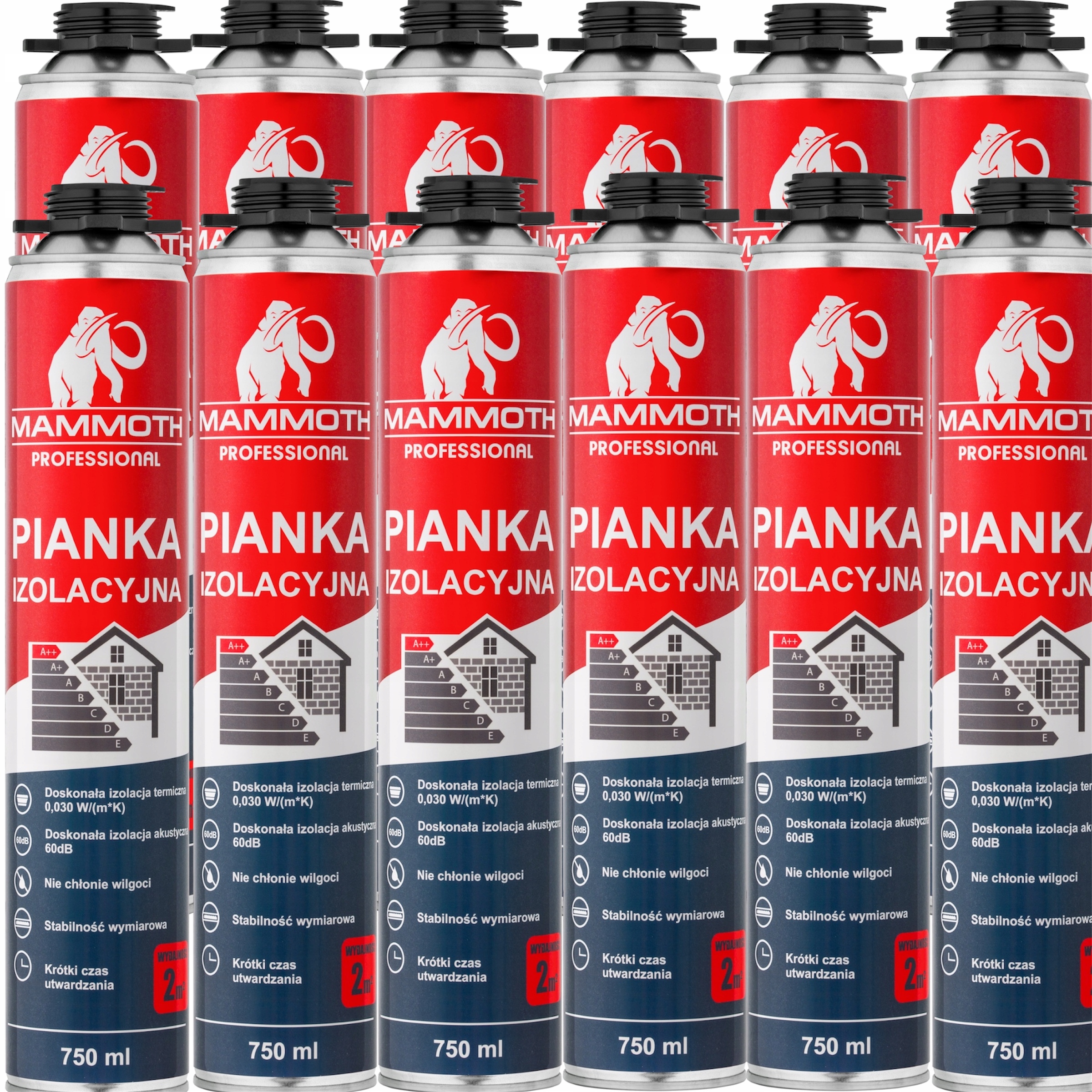 Stříkací izolace pěna pur Mammoth Zateplení Podkroví Garazu