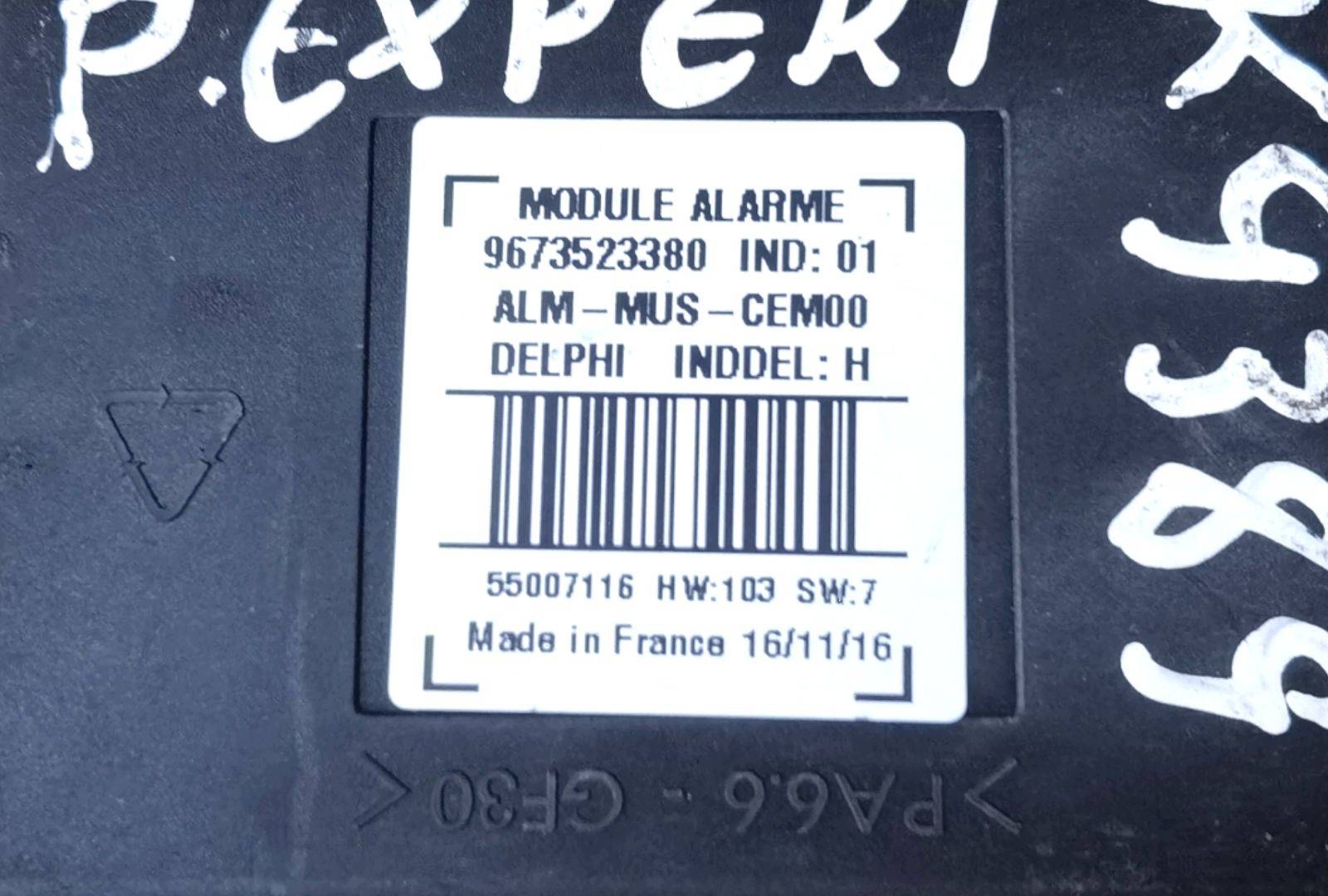 module alarmu Peugeot Boxer 2 250 2011 9673523380