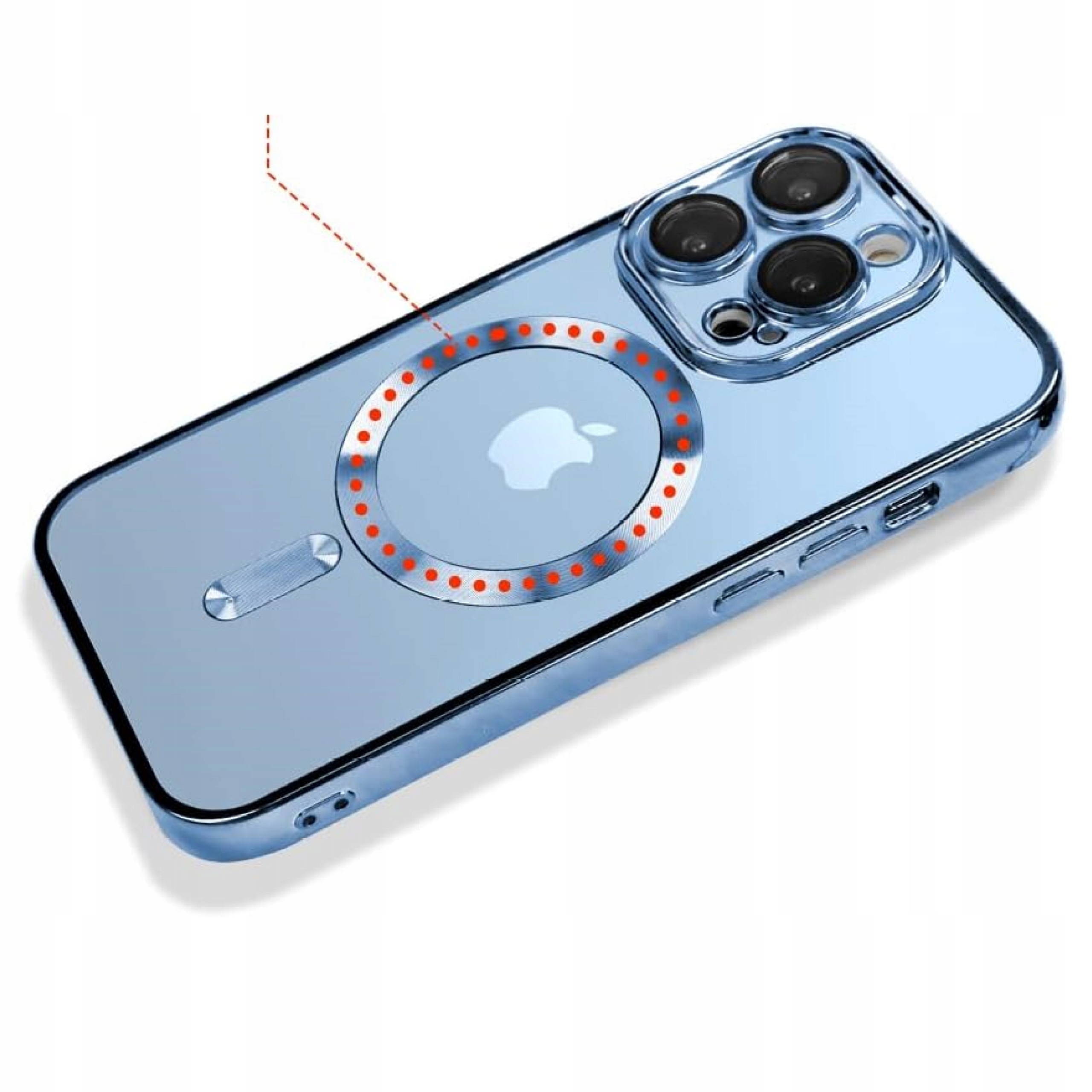 MAGNETYCZNE ŁADOWANIE ETUI OBUDOWA CASE DO IPHONE 13 PRO KOLORY + SZKŁO Załączone wyposażenie szkło hartowane