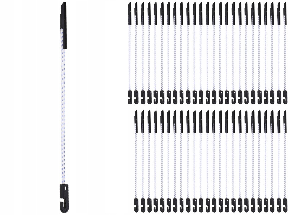 Zapinki Elastyczne Linka Do Montażu Guma Mocująca Do Plandek Baner 50szt