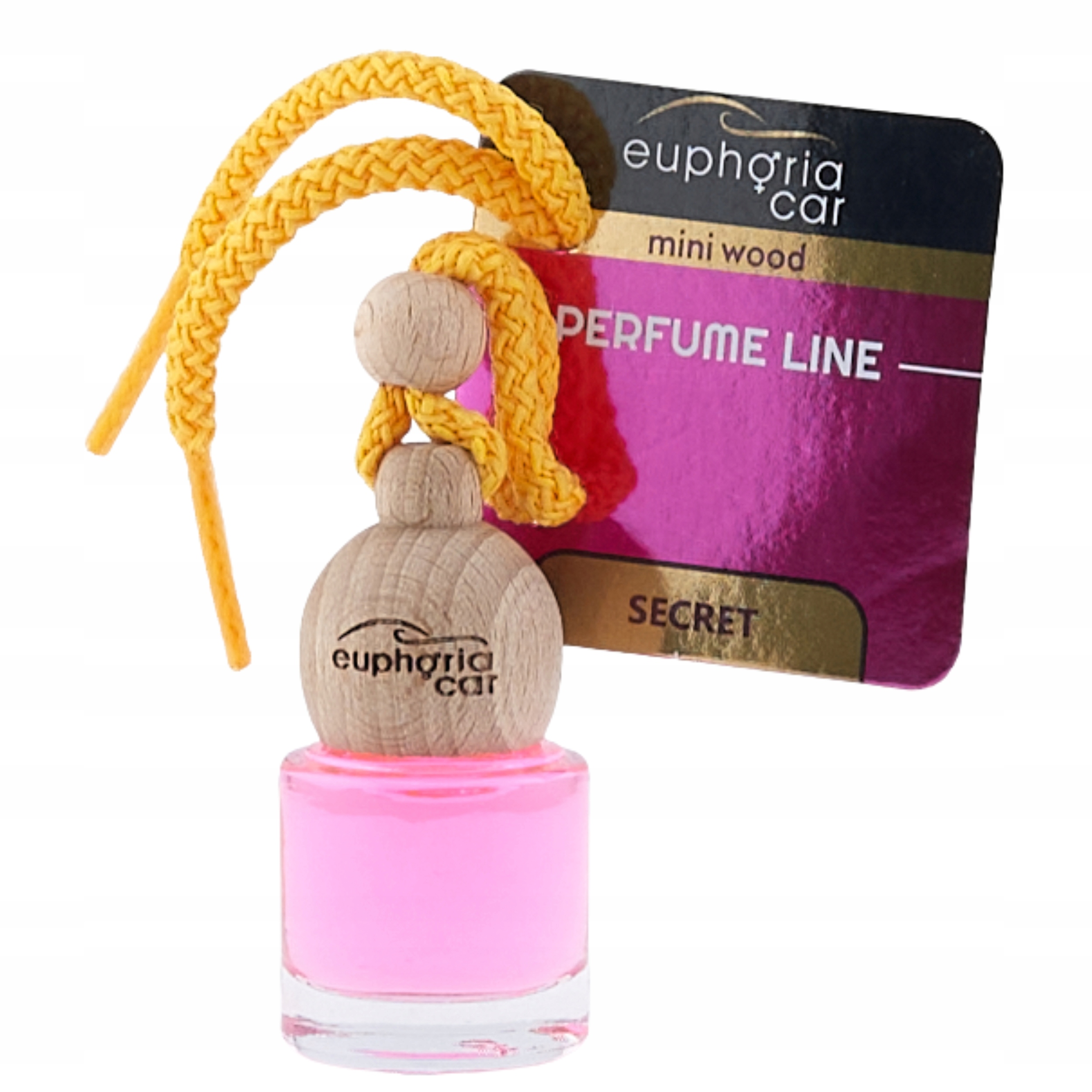 Euphoria Car Wood Zapach Secret Samochodowy Zawieszka Trwałe Perfumy 5ml