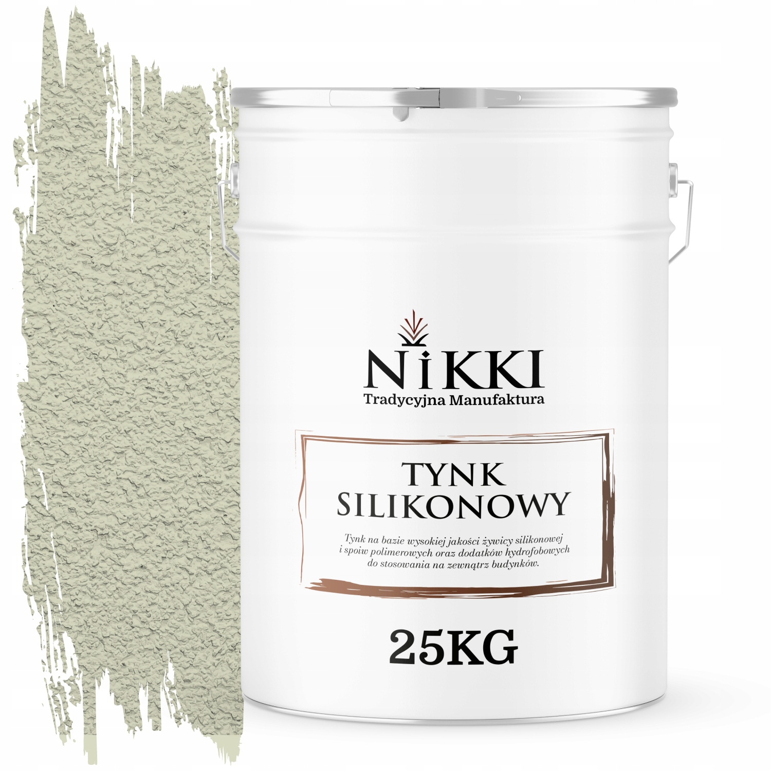 Silikónová Fasádna Omietka Biela Zlomená Zelená F481 25KG Granulácia 2.0 mm