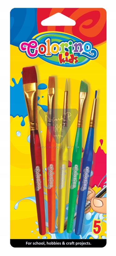 

Pędzelki akrylowe 5 sztuk kolor blister Colorino
