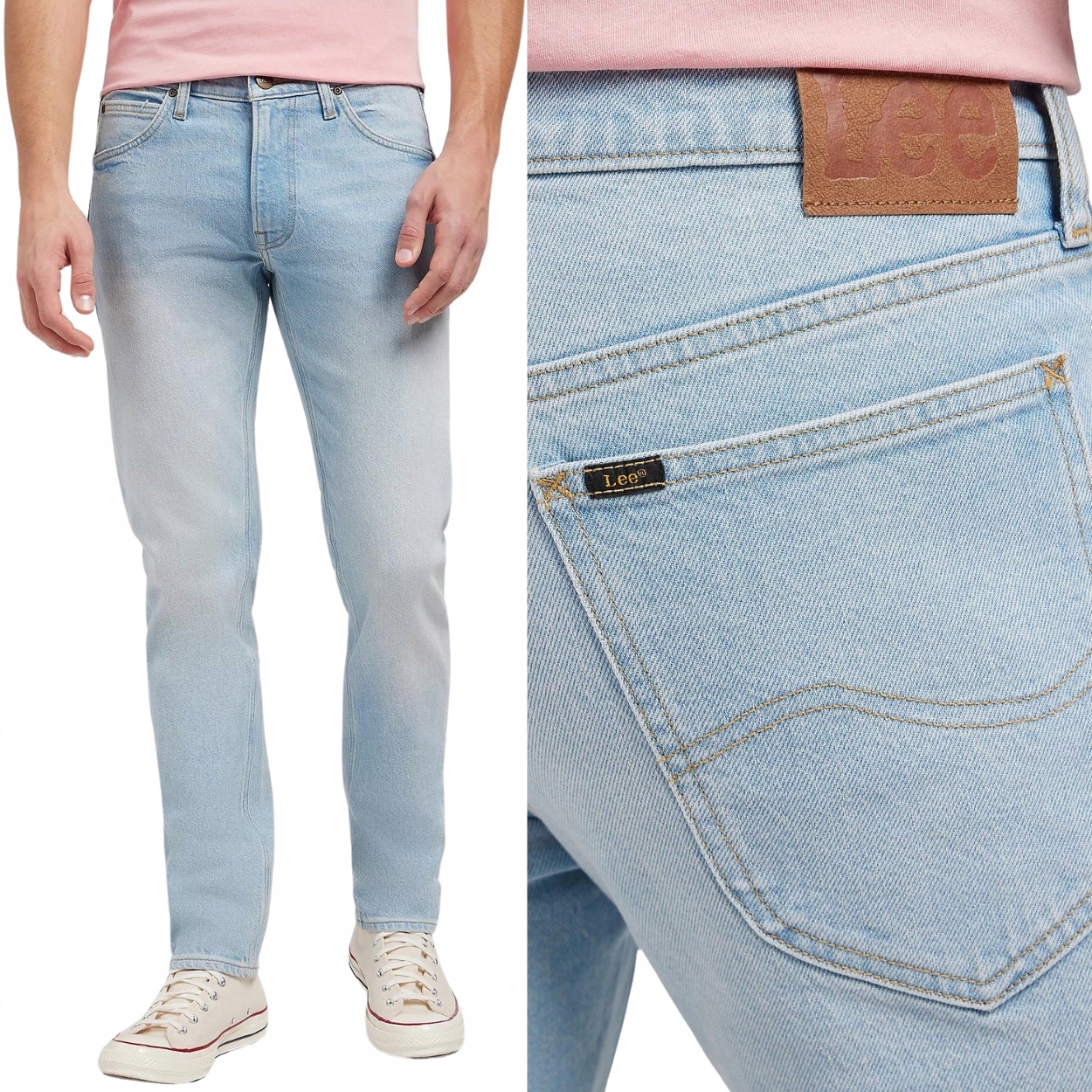 Lee Daren Zip Fly Brentwood jednoduché džínové kalhoty snížený pas W32 L34