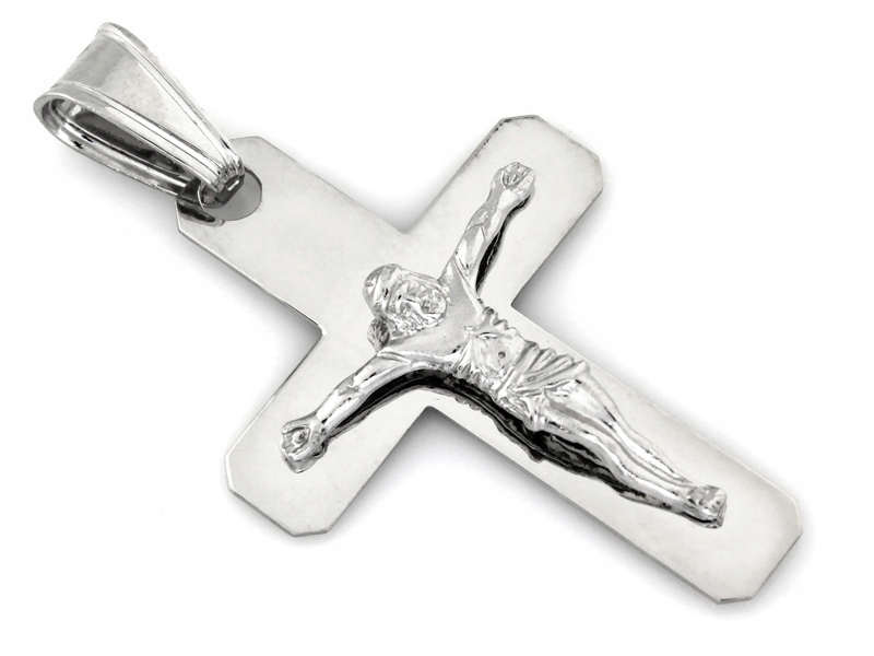 Stříbrný přívěsek 925 Křížek S Ježíšem 6,25g suvenýr Svaté Přijímání Křest