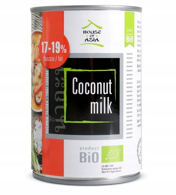 

Mleczko Kokosowe Bio 17-19% Uht 400 ml.HOUSE Of As