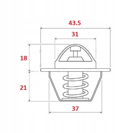Termostat KUBOTA D1105 Z602 V2003 V1903 D782 D1403 Producent części Premium