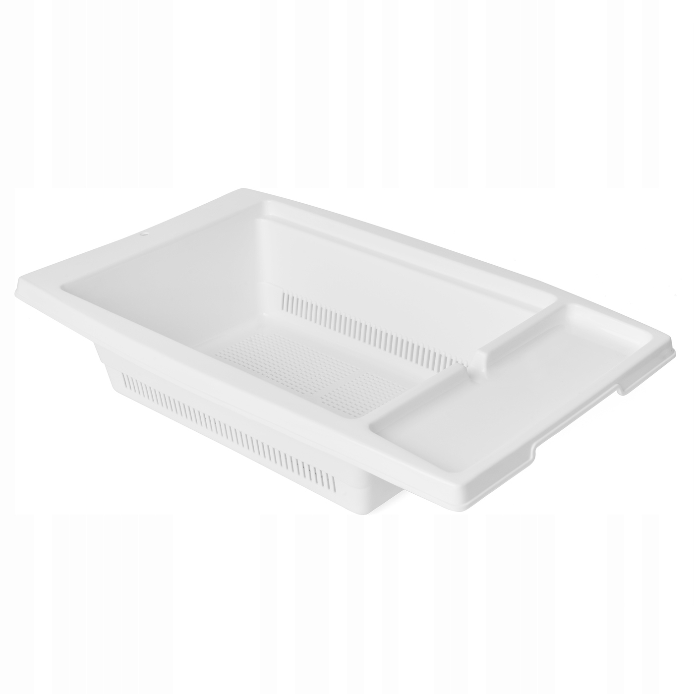 ociekacz kuchenny na zlew plastic forte 27,5 x 43,5 x 10 cm biały — 3