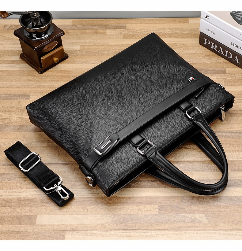 TORBA MĘSKA NA RAMIĘ JAKOŚĆ DO PRACY NA LAPTOPA DOKUMENTY CZARNA Płeć mężczyzna