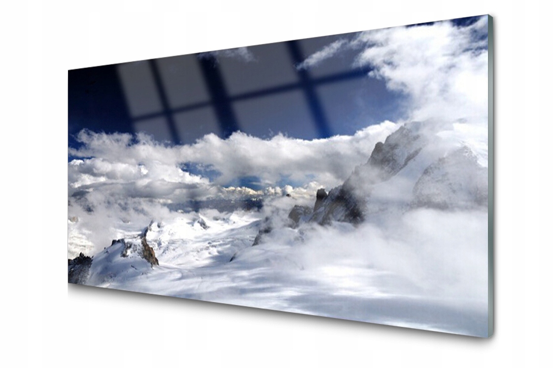 

Panel szklany dekor Góra Chmury 120x60 + Klej