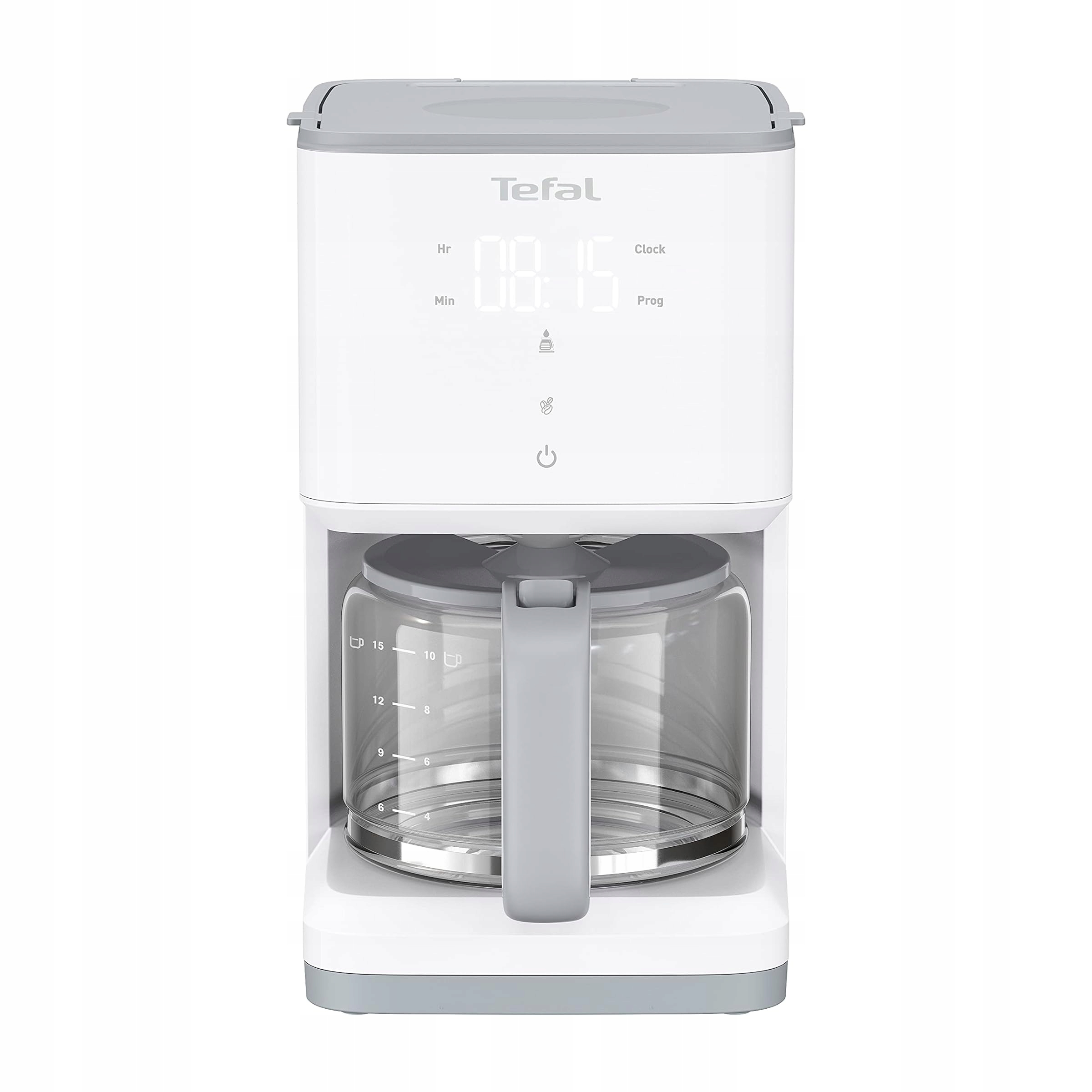 Tefal CM6931 Sense przelewowy ekspres do kawy, cyfrowy wyświetlacz, szklany