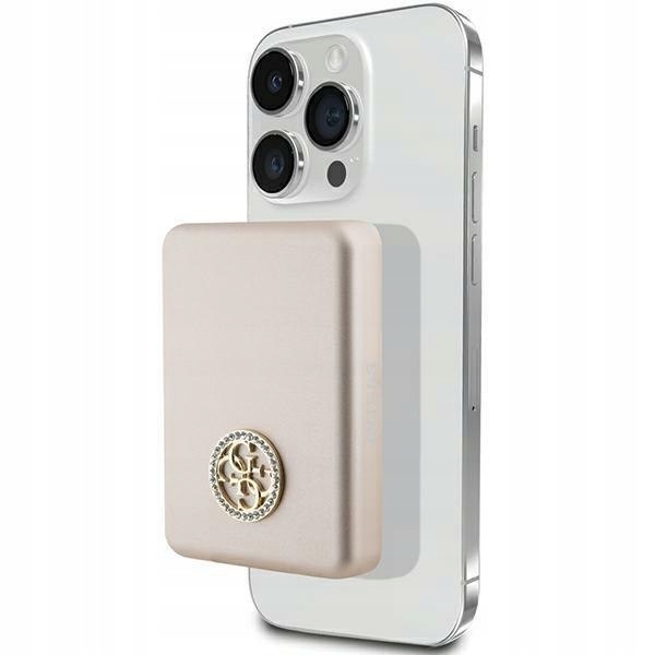 Guess Indukční powerbanka 15WGUPBM5AL4DMD 5000mAh zlatá/zlatá MagSafe 4G St