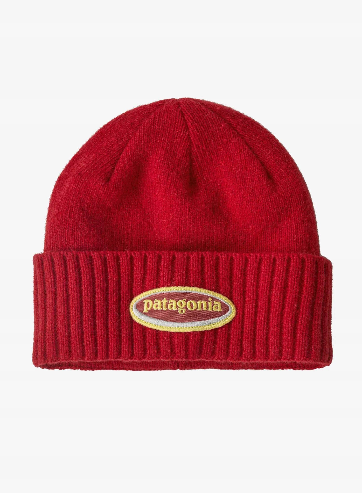 Čepice zimní Patagonia Brodeo Beanie oválné logo/amanita red