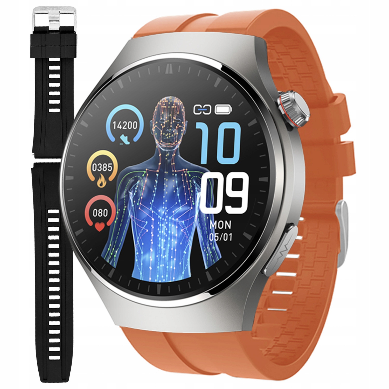 Chytré Hodinky Pánské Hodinky Enter Ekg Měření Cukru Puls Tlak Hovoru Pl