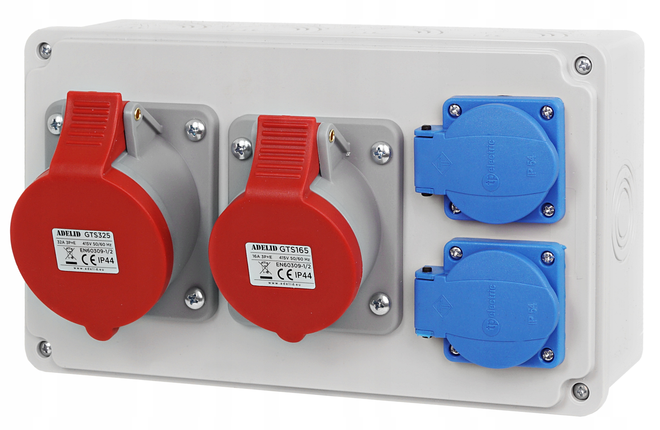 

Rozdzielnica Skrzynka Budowlana 32/4 16/4 2x230V