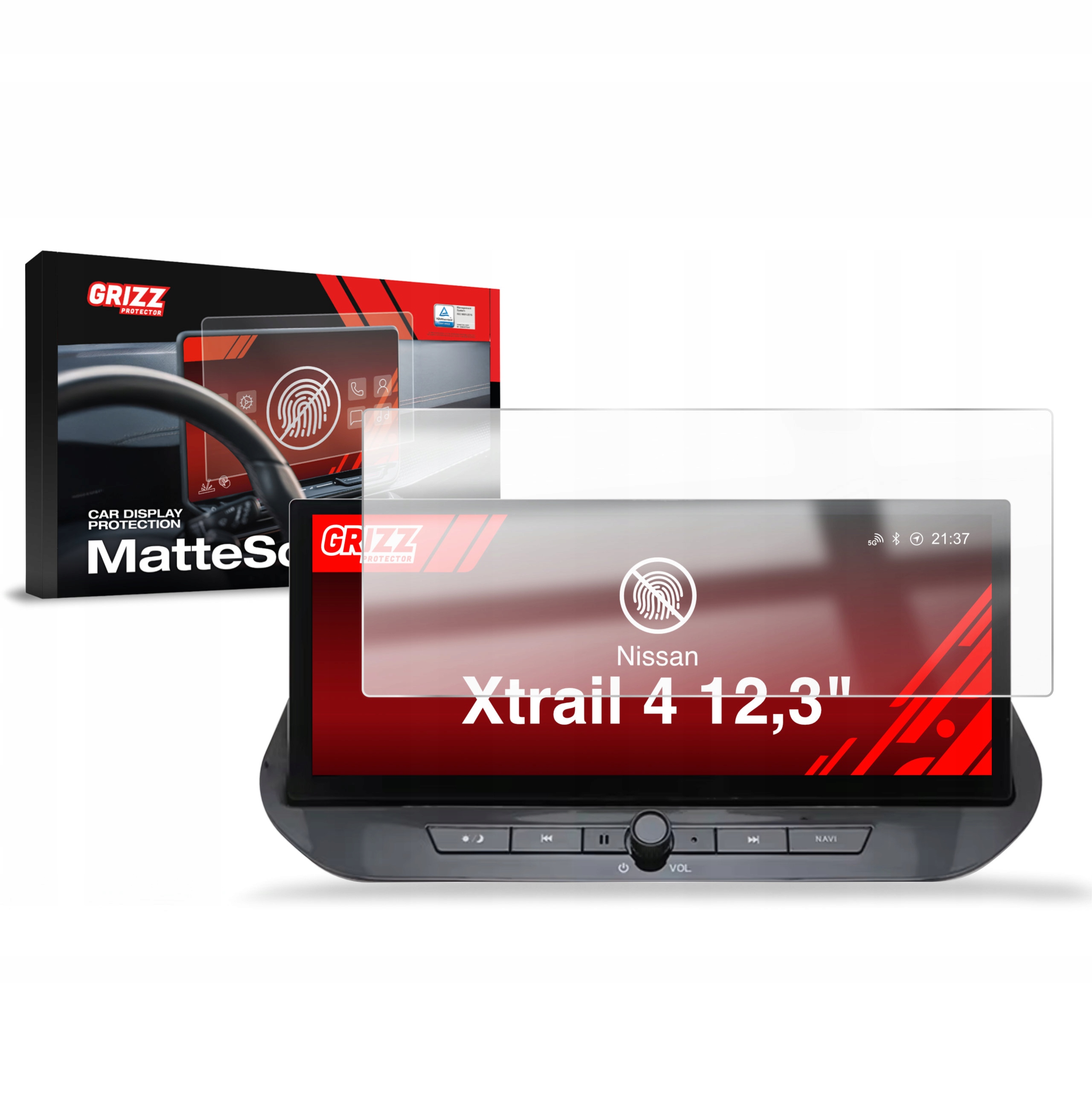 Folia Antyodciskowa do Nissan Xtrail 4 12,3" (2021-2025)